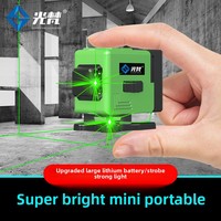 12 mini niveaux infrarouges laser industriels de haute précision portables niveau du sol Instrument de ligne fine couleur verte