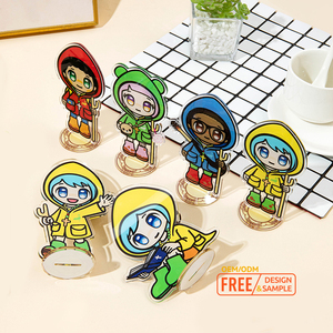 Wholesale Custom Jubilee Mascot UV Printed Transparent Acrylic <b>Keychain</b> 4x8cm Custom Shape Free Design Cute <b>Anime</b> Photo Logo - Product Image 4