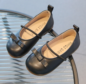 Spring New Girls Small Leather Students on <b>Shoes</b> Single <b>Shoes</b> Bow Soft Bottom Princess <b>Shoes</b> - Product Image 2