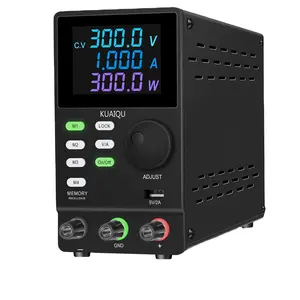 KUAIQUA SPPS3001D Función de memoria Ajustable 300V 1A Fuente de alimentación conmutada Laboratorio Pantalla a color Pantalla de cuatro dígitos