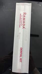 ชุดอุปกรณ์ทำฟันขนาดเล็ก ย่อยสลายได้ ระบายอากาศได้ดี ซองใสปิดผนึกด้วยความร้อน ซองปิดผนึกตรงกลาง อุปกรณ์อำนวยความสะดวกในห้องพักโรงแรม - Product Image 3