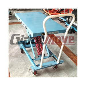 Fabriek Outlet Werk Platform Vrachtwagen Veerbeladen <span class=keywords><strong>Lift</strong></span> Tafelveer <span class=keywords><strong>Trolley</strong></span> 400 Kg Handmatige Hydraulische <span class=keywords><strong>Lift</strong></span> Tafels - Product Image 1