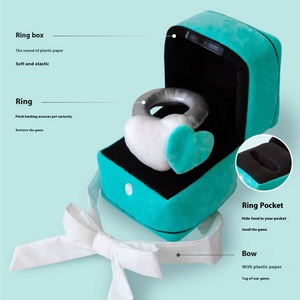 Tanabata jouets écologiques pour animaux de compagnie proposition de cadeau de la Saint-Valentin pour chats et chiens son <span class=keywords><strong>seul</strong></span> renifleur anneau de nourriture - Product Image 3