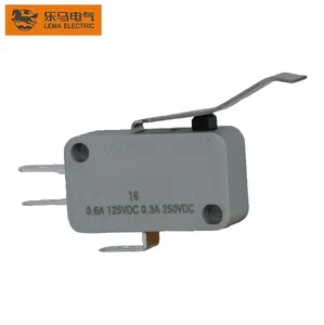 Lema-mini microinterruptor de acción, interruptor de encendido y apagado, palanca curvada, KW7-5I2, CE