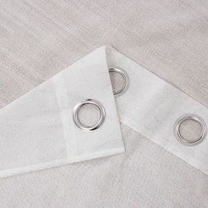 Rideaux en tulle occultants isolants respirants en organza <span class=keywords><strong>blanc</strong></span> à <span class=keywords><strong>motif</strong></span> de feuilles d'argent personnalisées pour fenêtre de salon - Product Image 6