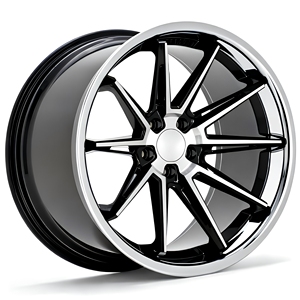 ล้อแม็กซ์อะลูมิเนียมฟอร์จขอบโครเมียม ขนาด 18-22 นิ้ว 5x114.3 5x120 สำหรับ Dodge Charger ขอบลึกสีดำด้าน - Product Image 4