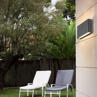 Lampe murale LED 6W 12W, éclairage extérieur étanche pour jardin, en aluminium, AC86-265V, pour intérieur, chambre à coucher, salon, escalier