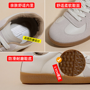 Zapatillas Deportivas Dexun <span class=keywords><strong>Blancas</strong></span> Estilo Coreano con Encaje para Mujer, Primavera-Verano 2025, Transpirables, Casuales, Color Sólido, Parte Superior de PU, Suela de Goma - Product Image 4
