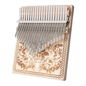 Gravé 21 Touches Pouce Piano <span class=keywords><strong>Kalimba</strong></span> Solidwood Débutant Portable Instrument de Musique Doigt Piano Pour Enfants Enfants - Product Image 2