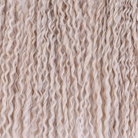 Extensions de Cheveux Synthétiques Tressés au Crochet, Ombré Blond, Bouclés Kinky, Résistants à la Chaleur, en Fibre Premium de Haute Qualité pour Vente en Gros