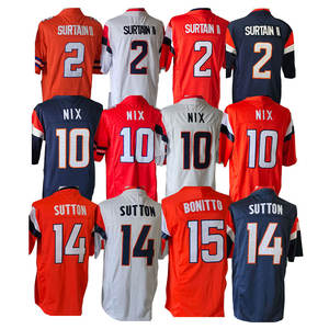 2026 Neue Günstige Genähte American Football Trikots 10 Bo Nix <span class=keywords><strong>2</strong></span> Patrick 14 Courtland Sutton 15 Nik Bonitto - Product Image 1
