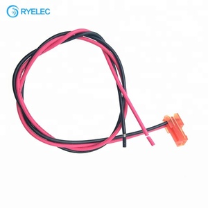 ขั้วต่อ TE MTA100 3-640440-2 แบบ 2 พิน ระยะห่าง 2.54 มม. สีแดง พร้อมสายเคเบิล - Product Image 1