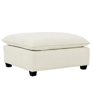 Moderna ciniglia divanetto ottomano comodo divano letto nuvola per soggiorno appartamento Studio o ufficio-Beige bianco FCJ Mod