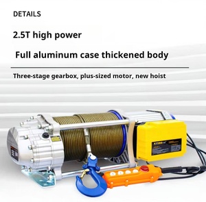Treuil électrique en aluminium de type CD de <span class=keywords><strong>2</strong></span> tonnes, 380 V, avec câble métallique, grue à tambour, longueur de levage maximale de 60 m, pour hôtels et commerce de détail - Product Image 2