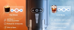Machine à café <span class=keywords><strong>multi</strong></span>-capsules, expresso chaud/froid, cafetière 5-en-1 compatible avec les capsules K Cup, les capsules Nes Original/DG et le café moulu - Product Image 5