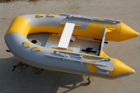 Bateau pneumatique en PVC en promotion, bateau de pêche haute flottabilité 1 place, annexe portable pour la pêche et les sports nautiques