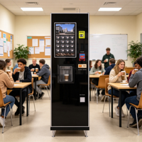 Machine à café distributrice à prix d'usine, automatique, commerciale, du grain à la tasse, 58 sélections, prise en charge du logo et de la couleur personnalisés