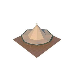 Tente pyramidale grande en toile imperméable pour l'été, abri extérieur pour rassemblements, type étendu, monocouche - Product Image 1