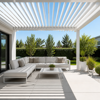 Gutter Veranda Hitzeschutz-Pavillon Park Community Elite Grand Hidden System Ikonischer Aluminium-Pavillon für Freizeitaktivitäten im Freien