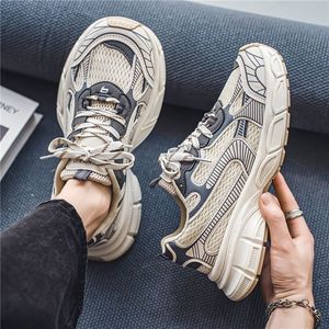 Nouvelles baskets de créateur pour hommes à lacets, rehaussantes, antidérapantes, couleur unie, pour la course et la marche sportive, en promotion - Product Image 3