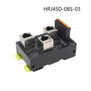 RJ45 ağ bağlantı noktası Terminal bloğu kablosu 8pin <span class=keywords><strong>2</strong></span>/3/4/5/6 delik Hub anahtarı seri sinyal dönüştürücü RS232 RS485 RS422 - Product Image 3
