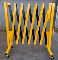 Barrière de sécurité extensible et rétractable de 3m à 7,9m, clôture mobile pour travaux routiers, entrepôts et contrôle des foules lors d'événements