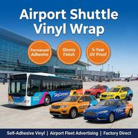 Rouleau de vinyle auto-adhésif PVC monomère blanc brillant mat, imprimable UV, éco-solvant, à faible teneur en COV, pour signalétique graphique extérieure permanente