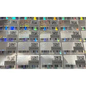Anti Namaak Watermerk Certificaat Hologram Label Authenticiteit 3d Aangepaste Vinyl Nfc Qr Code Beveiliging Hologram Sticker