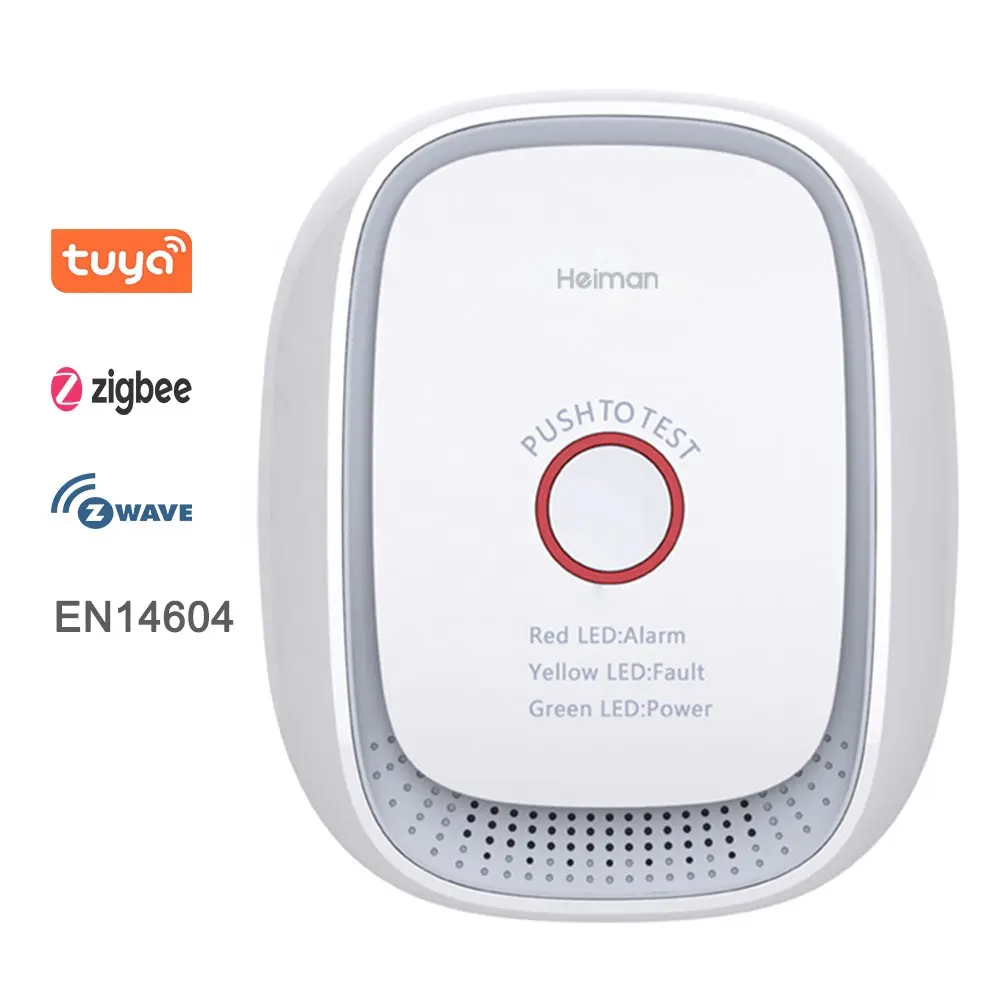 Tuya Zigbee Smart Gas Lek Detector Sensor Met Brandbaar Infrarood Voor Huis Alarm Beveiligingssysteem Slimme Gassensor Detector