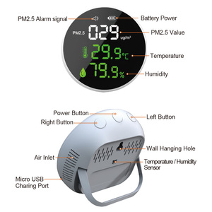 Sensor de Polvo PM2.5 de Alta Precisión, Fabricación China Premium, Brillo Ajustable, Sensor Láser 3 en 1 - Product Image 2