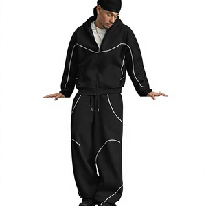 Ensemble coupe-vent décontracté et léger pour l'hiver, streetwear unisexe, vêtements de sport, 100% nylon, haute qualité - Product Image 1