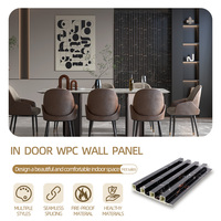 Fourniture du fabricant Panneau mural cannelé durable 159*22.5mm Échantillon gratuit Panneau de persiennes WPC intérieur étanche Moderne ignifuge