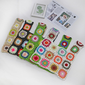<span class=keywords><strong>Sac</strong></span> fourre-tout fait main au crochet Granny Square, <span class=keywords><strong>sac</strong></span> de plage, fourni par l'usine - Product Image 5