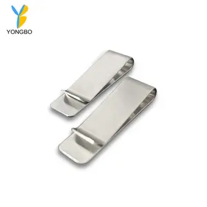 Bulk Metal Money Clip Spring Clips Stainless Steel Slim Cash Wallet Titular do cartão de crédito para o dinheiro Fatura Business Card