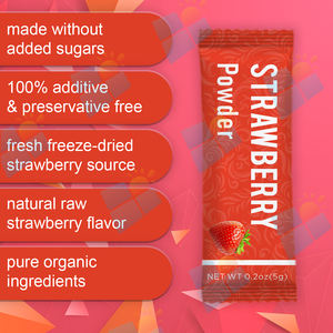 SUNI OEM ODMストロベリーパウダーサプリメント有機ピュアナチュラルフリーズドライストロベリーフルーツパウダーバッグ - Product Image 4