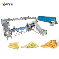 Machine à frites surgelées IQF biologiques de haute qualité, friteuse automatique, ligne de transformation de frites