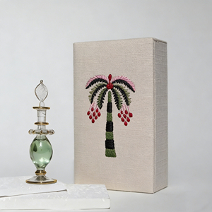 Coffret cadeau <span class=keywords><strong>de</strong></span> luxe personnalisé en tissu <span class=keywords><strong>de</strong></span> <span class=keywords><strong>lin</strong></span> brodé pour le stockage d'huiles essentielles et <span class=keywords><strong>de</strong></span> parfums, ensemble <span class=keywords><strong>de</strong></span> 50 ml, emballage <span class=keywords><strong>de</strong></span> boîtes <span class=keywords><strong>de</strong></span> parfum vides pour parfum - Product Image 2