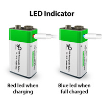 SMARTOOOLS Baterai Lithium 9V Tahan Lama 1200 Kali Pengisian Daya Port Tipe-C 650mAh 6LR61 6F22 006p Performa Tinggi Garansi 2 Tahun