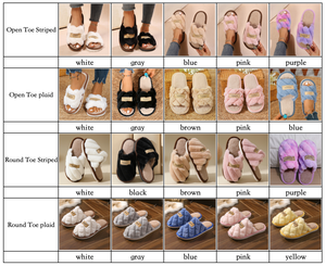 Produits les plus vendus 2026 Pantoufles en peluche moelleuses pour femmes en gros Pantoufles d'intérieur en fourrure d'automne de haute qualité - Product Image 2