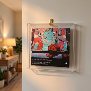 Dongyi <span class=keywords><strong>Arte</strong></span> Murale Artigianale Durevole in Stile Cinese Originale Green Tara, Stampa UV, Base in Acrilico Personalizzabile Opzionale per la Casa e lo Spirito - Product Image 3