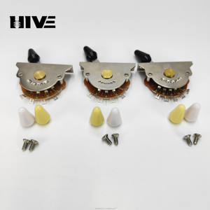 Commutateur de guitare électrique ST SQ avec sélecteur de couleur de tonalité de secteur à trois, quatre et cinq positions et capuchon à trois couleurs - Product Image 6