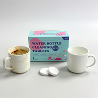 TOTCLEAN – Comprimés effervescents écologiques détachants pour taches de thé, activés à l'eau chaude, nettoyage en profondeur en 5 minutes pour tasses à café et tasses à thé