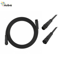 Câble d'extension étanche OEM M8 IP67 2 broches 3 broches 4 broches Contacts en cuivre Nominale 250V Connecteurs mâle femelle