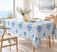 Nappe en plastique jetable PEVA pour usage quotidien, design élégant, décoration de fête, housse de table personnalisable, imperméable, vente en gros