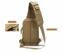 Sac bandoulière tactique imperméable pour homme, dernière conception, ajustable, pour pistolet dissimulé, sac de poitrine croisé, entièrement personnalisable en usine