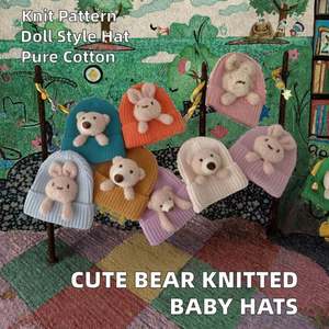 Gorros de Punto para Bebés Recién Nacidos de 1 a 2 Años, Gorros de Invierno para Niños y Niñas, Gorros Cálidos de Punto para Niños - Product Image 2