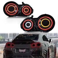 Feux arrière Full LED RGB fumés avec éclairage de bienvenue dynamique, sans code d'avertissement Canbus, compatibles avec Nissan GT-R R35 Performance Vehicle