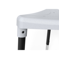 Tabouret de douche d'angle moderne, léger et réglable en hauteur, certifié CE/MDR, pour personnes âgées, capacité 130 kg