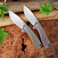 GT-T0072-2 Neues Klappmesser aus Titanlegierung mit Oxidationsgriff, VG-10 Stahl und Keramikkugellager