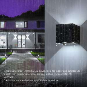 תאורת שבילים לגינה, אלומיניום, תאורת לד סולארית חיצונית, IP65, סוללה כלולה - Product Image 4